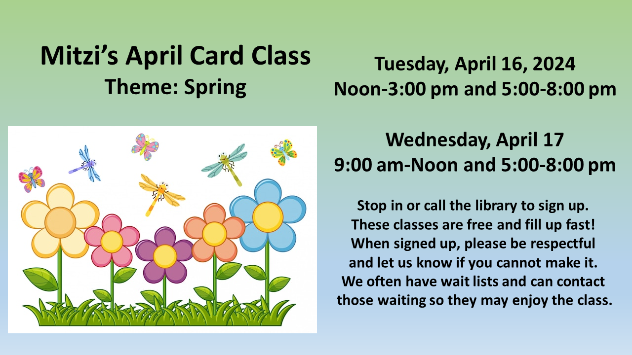 April Card Class